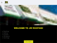 Tablet Screenshot of jwroofing.com